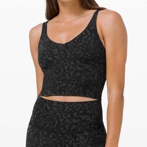 Lululemon align tank in wild thing deep coal multi sz8